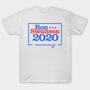 Ron Swanson for US President 2020 T-Shirt